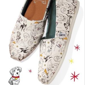 Toms Year of the Dog Slip On Shoes Size 8 - NWOT
